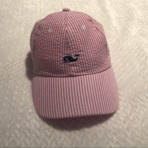 NWOT Vineyard Vines Pink Seersucker Hat